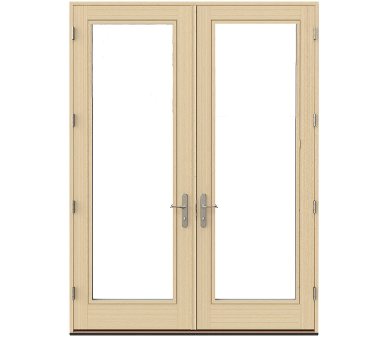 Laredo Pella Lifestyle Series Wood Double Hinged Patio Doors